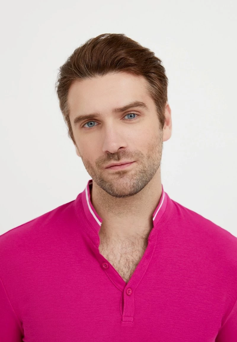 Finn Flare Herren T-Shirt Basic - Purple 7 Finn Flare Herren T-Shirt Basic - Purple – Bild 5