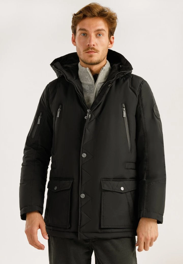 Finn Flare Herren MIT HOCHWERTIGER WATTIERUNG - Winterjacke - Black 3 Finn Flare Herren MIT HOCHWERTIGER WATTIERUNG - Winterjacke - Black