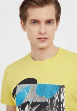 Finn Flare Herren T-Shirt Print - Yellow 13 Finn Flare Herren T-Shirt Print - Yellow -Finn Flare Verkaufsladen ac3c2fcffacb4e20a440a3207dd9e330