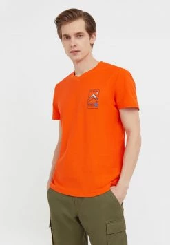 Finn Flare Herren T-Shirt Print - Orange 11 Finn Flare Herren T-Shirt Print - Orange -Finn Flare Verkaufsladen accd7d6a075b42b08bb4adf8b7746529