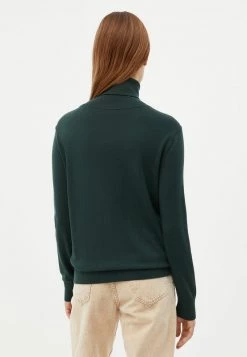 Finn Flare Damen Strickpullover - Dark Green -Finn Flare Verkaufsladen ad4a30e1f729460299fbfea440c1d59d