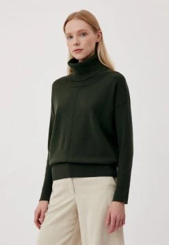 Damen FINN FLARE - Strickpullover - Dark Green -Finn Flare Verkaufsladen ad7fdcc8715243e3859f25dee90efef2
