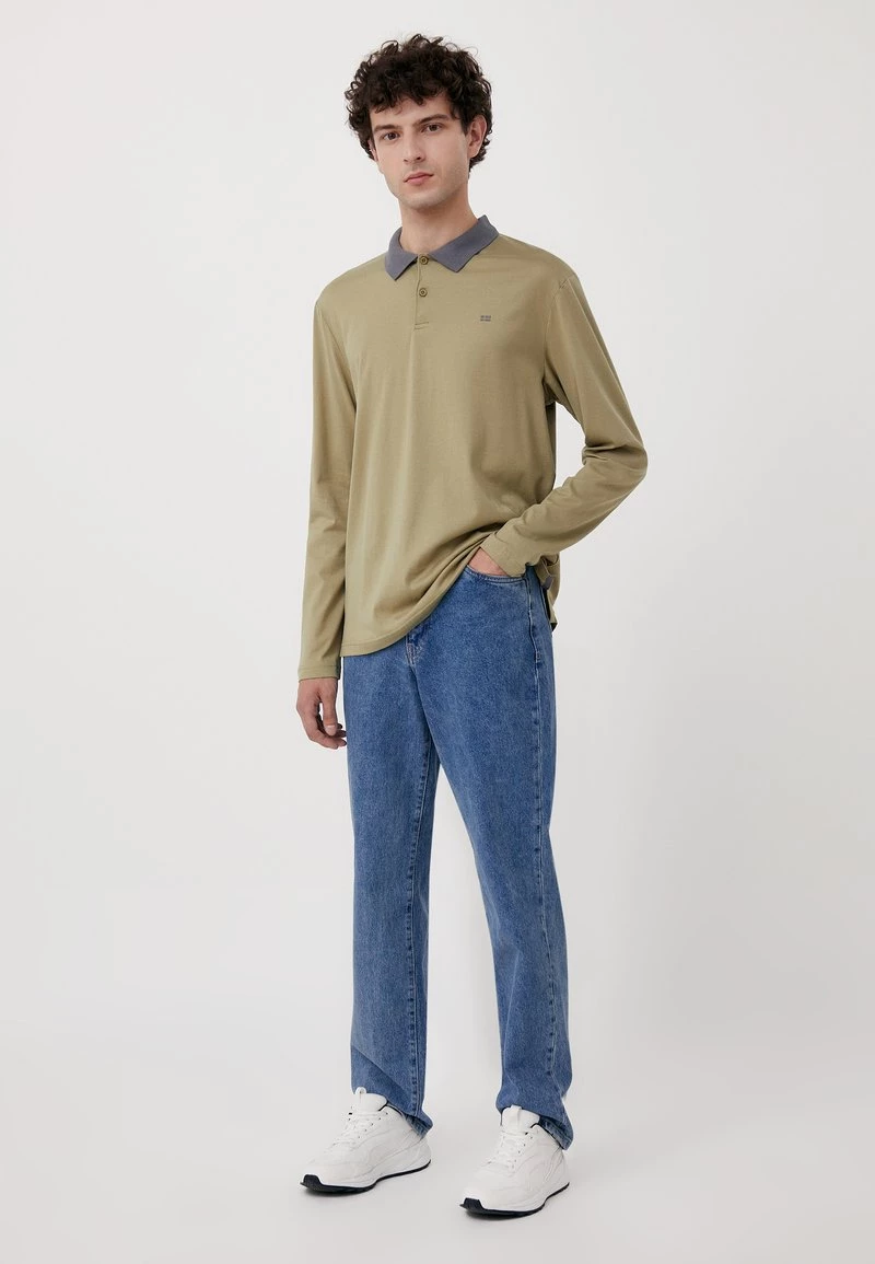 Finn Flare Herren Poloshirt - Olive-green 4 Finn Flare Herren Poloshirt - Olive-green – Bild 2