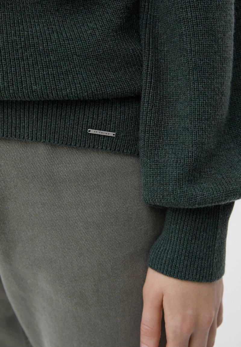 Finn Flare Damen Strickpullover - Dark Green 7 Finn Flare Damen Strickpullover - Dark Green – Bild 5