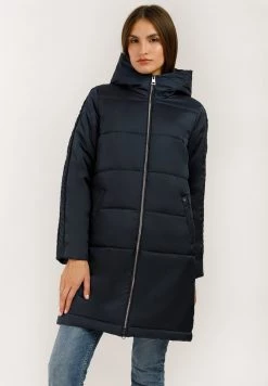 Finn Flare MIT KUSCHELIGER KAPUZE - Wintermantel - Dark Blue | Damen