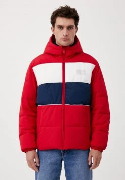 Finn Flare Herren Winterjacke - Red/white/dark Blue