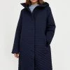 Finn Flare Damen Wintermantel - Dark Blue -Finn Flare Verkaufsladen afd08576bf9a46c5ade839db97487754