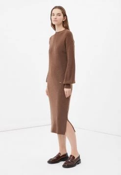 Finn Flare Maxikleid - Dark Beige | Damen -Finn Flare Verkaufsladen b0627621108c4ae79590aa211aaceb93