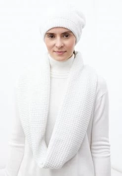 Finn Flare Damen LOOPMODE - Schlauchschal - White