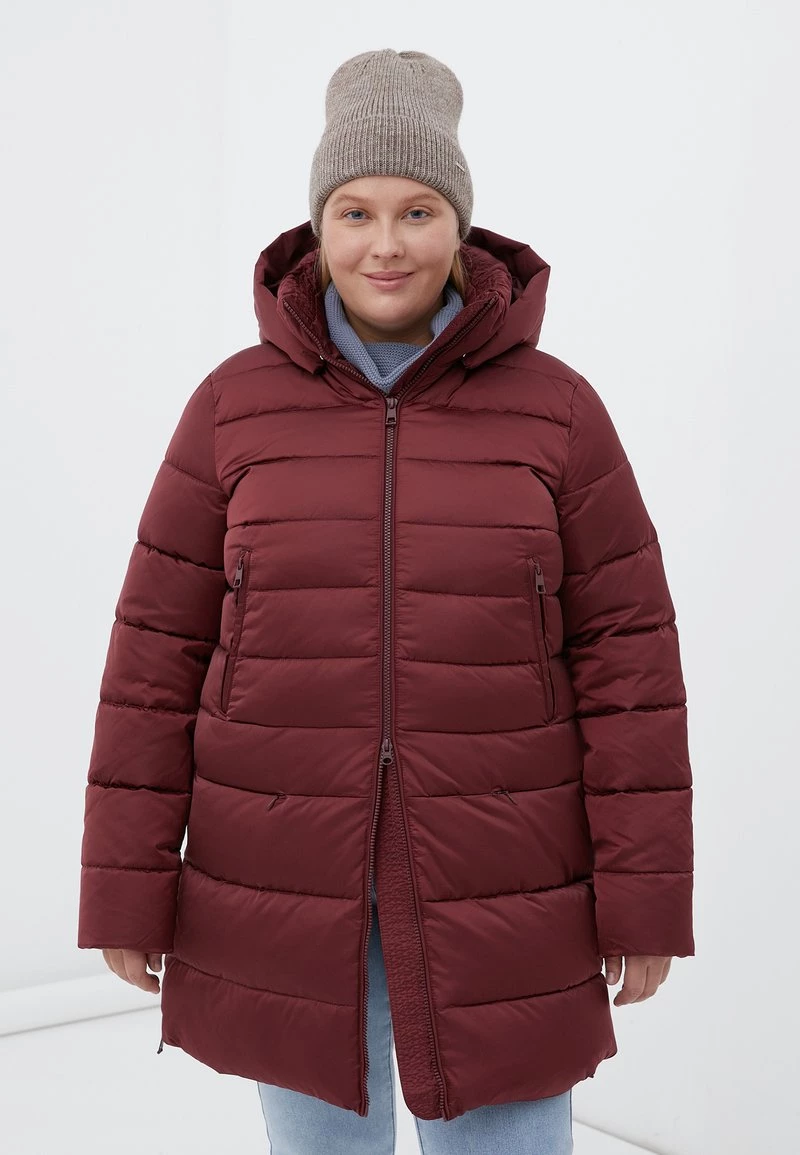 Finn Flare Damen Daunenmantel - Dark Red 3 Finn Flare Damen Daunenmantel - Dark Red