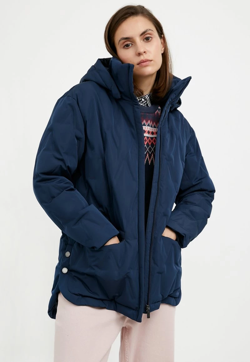 Finn Flare Daunenmantel - Dark Blue | Damen 6 Finn Flare Daunenmantel - Dark Blue | Damen – Bild 4