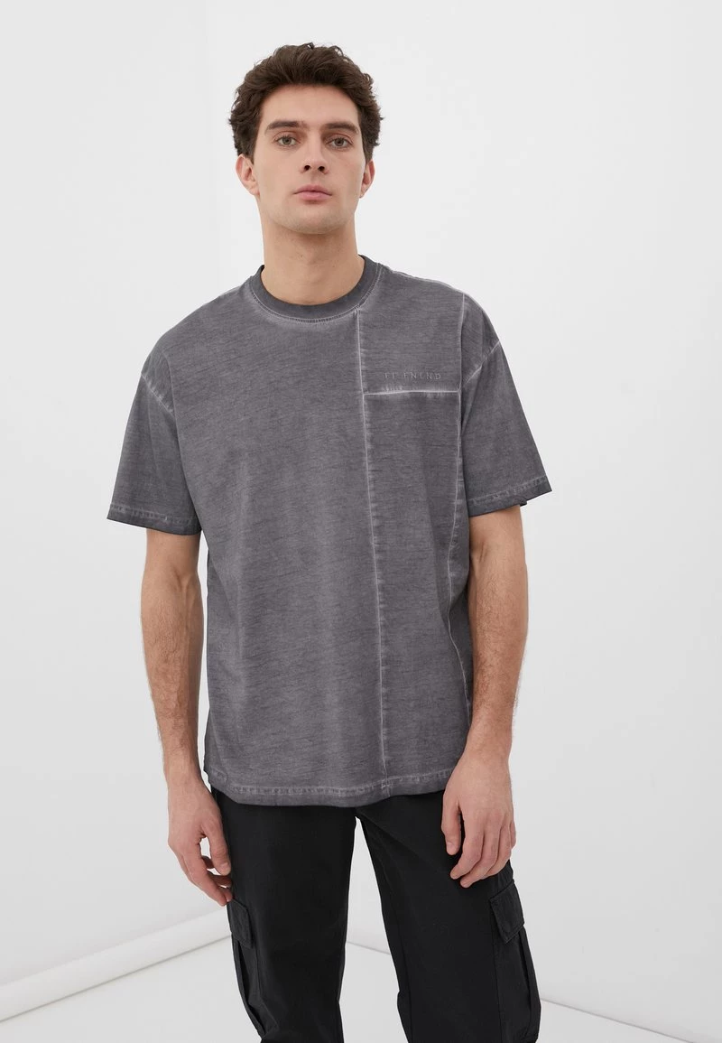 Finn Flare Herren T-Shirt Print - Dark Grey 3 Finn Flare Herren T-Shirt Print - Dark Grey