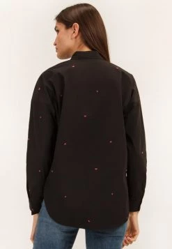 Finn Flare Damen Hemdbluse - Black -Finn Flare Verkaufsladen b15b45c6229e4fcd9fc4f6d935d52a1e