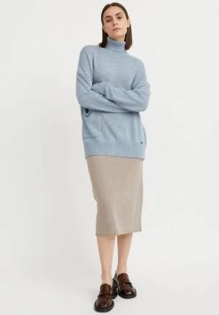 Finn Flare Damen Strickpullover - Light Blue -Finn Flare Verkaufsladen b18fcf3a37b8436d9b61a5ddeea2d4a7
