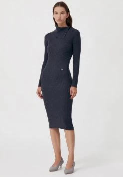 Finn Flare Damen Strickkleid - Dark Grey -Finn Flare Verkaufsladen b2a3218da9244fe9960e2f0f15eceb1d