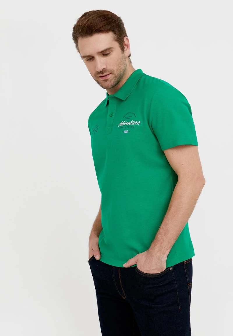 Finn Flare Herren Poloshirt - Green 6 Finn Flare Herren Poloshirt - Green – Bild 4