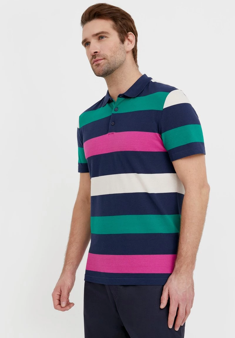 Finn Flare Herren Poloshirt - Dark Blue 6 Finn Flare Herren Poloshirt - Dark Blue – Bild 4