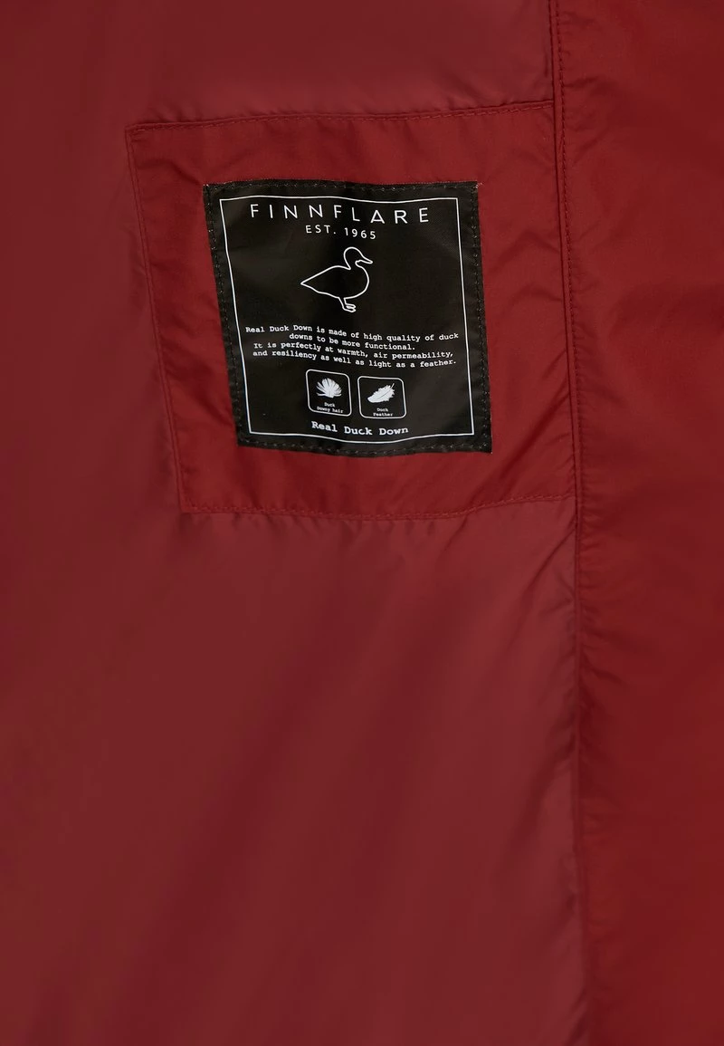 Finn Flare Damen Daunenmantel - Dark Red 9 Finn Flare Damen Daunenmantel - Dark Red – Bild 7