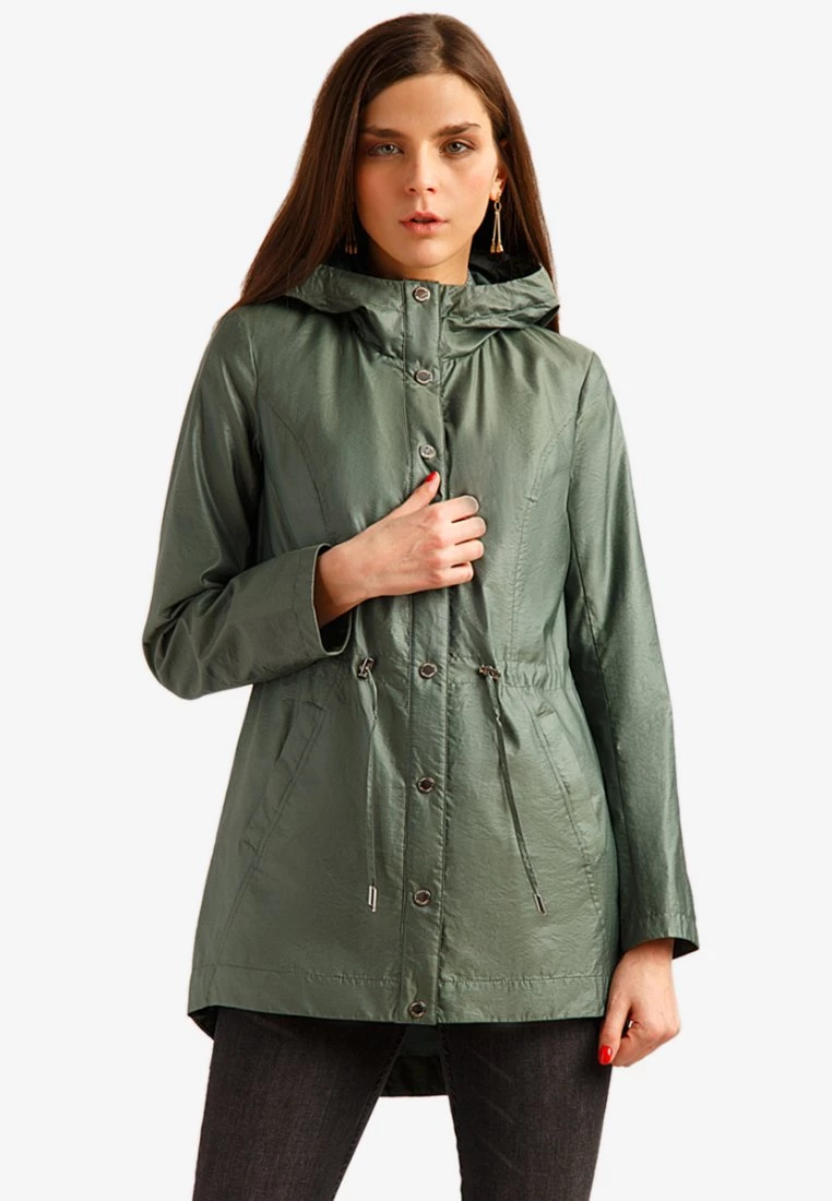 Finn Flare Damen MIT TAILLENSCHNÜRUNG - Parka - Olive 3 Finn Flare Damen MIT TAILLENSCHNÜRUNG - Parka - Olive