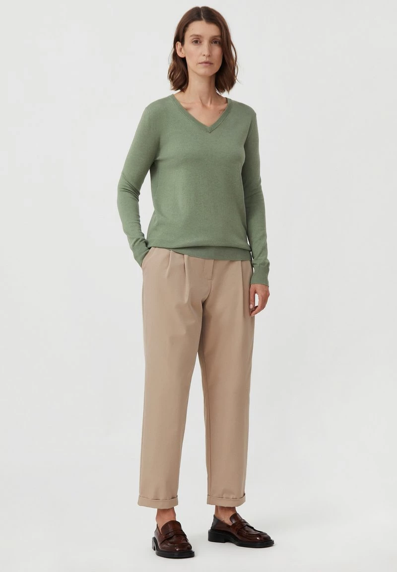 Finn Flare Damen Strickpullover - Khaki 4 Finn Flare Damen Strickpullover - Khaki – Bild 2