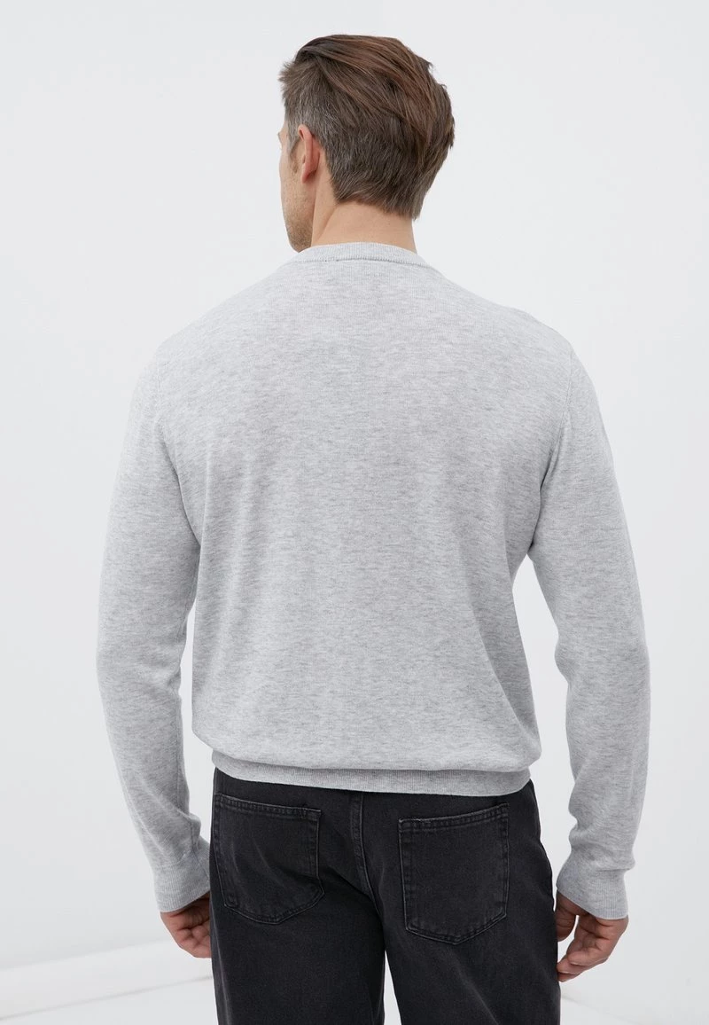 Finn Flare Herren Sweatshirt - Light Grey 5 Finn Flare Herren Sweatshirt - Light Grey – Bild 3