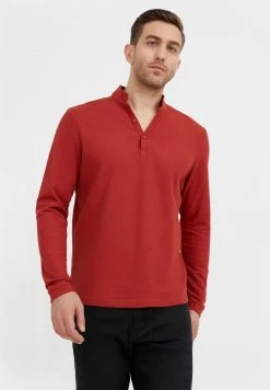 Finn Flare Herren Langarmshirt - Red-brown