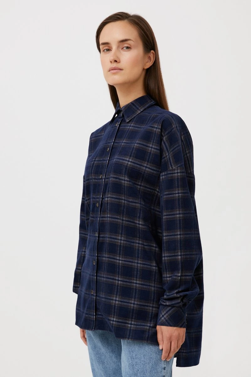 Finn Flare Damen Hemdbluse - Blue 6 Finn Flare Damen Hemdbluse - Blue – Bild 4