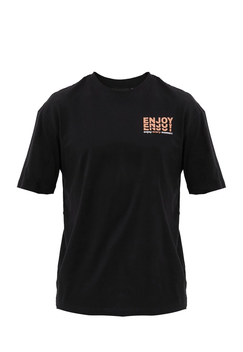 Finn Flare Herren T-Shirt Print - Black 6 Finn Flare Herren T-Shirt Print - Black – Bild 4