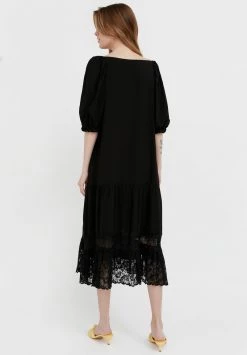 Finn Flare Damen Freizeitkleid - Black -Finn Flare Verkaufsladen b4e85699329d4e04a5050069190136ee