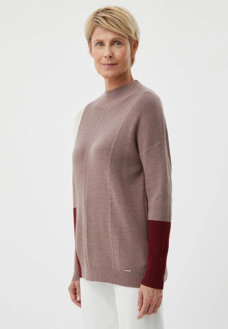 Finn Flare Damen Strickpullover - Dark Red 6 Finn Flare Damen Strickpullover - Dark Red – Bild 4