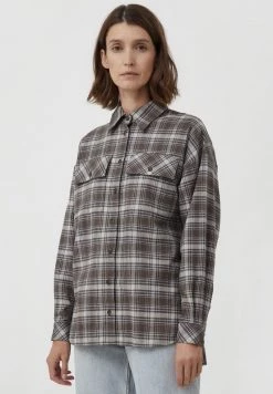 Finn Flare Damen Hemdbluse - Dark Brown 13 Finn Flare Damen Hemdbluse - Dark Brown -Finn Flare Verkaufsladen b5f63abd2cf447db9afa44c2922218ee