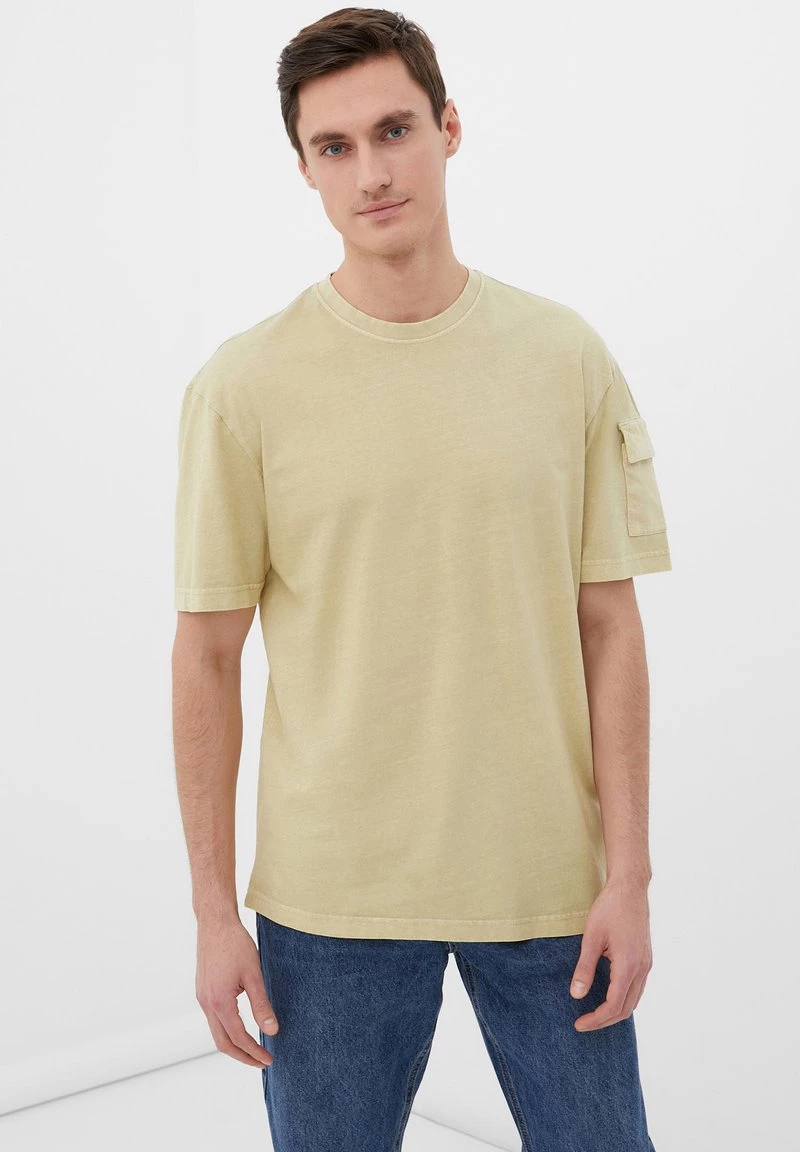 Finn Flare T-Shirt Print - Olive Green | Herren 3 Finn Flare T-Shirt Print - Olive Green | Herren