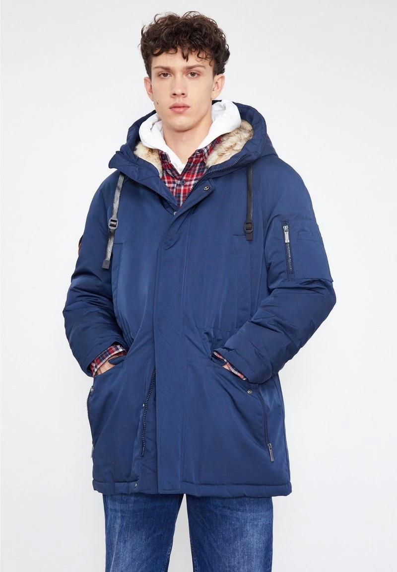 Finn Flare Herren Daunenmantel - Dark Blue 3 Finn Flare Herren Daunenmantel - Dark Blue