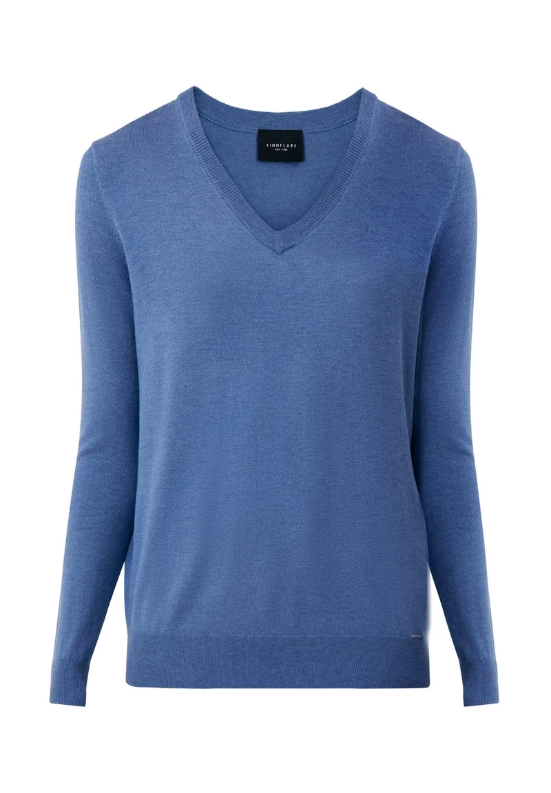 Finn Flare Damen Strickpullover - Light Blue 6 Finn Flare Damen Strickpullover - Light Blue – Bild 4