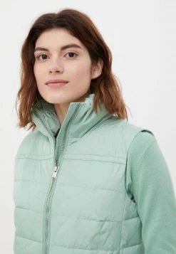 Finn Flare Damen STEPPWESTE - Weste - Green -Finn Flare Verkaufsladen b7951f0cf4814afc85b911fa2b1da115