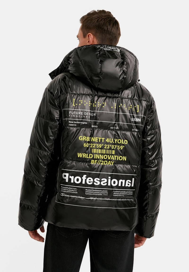 Finn Flare Herren Daunenjacke - Black 5 Finn Flare Herren Daunenjacke - Black – Bild 3