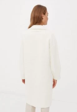 Finn Flare Damen Klassischer Mantel - Beige -Finn Flare Verkaufsladen b7d48e12d58149e0842533b86125eb20