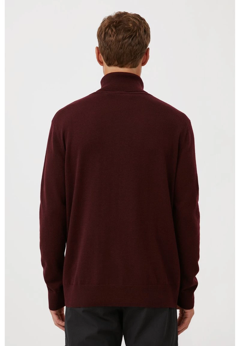 Finn Flare Herren Strickpullover - Dark Red 5 Finn Flare Herren Strickpullover - Dark Red – Bild 3