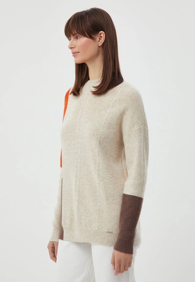 Finn Flare Damen Strickpullover - Beige 6 Finn Flare Damen Strickpullover - Beige – Bild 4