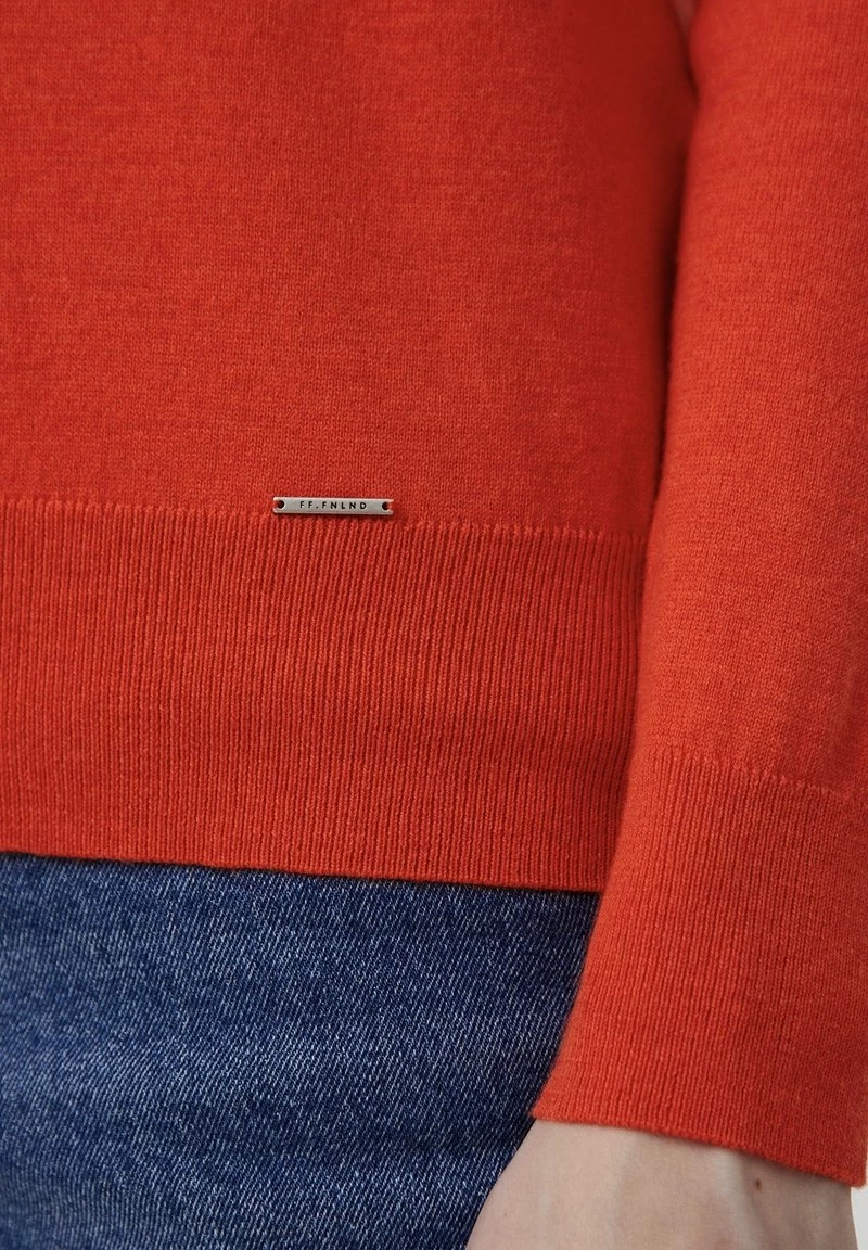 Finn Flare Damen Strickpullover - Orange 6 Finn Flare Damen Strickpullover - Orange – Bild 4