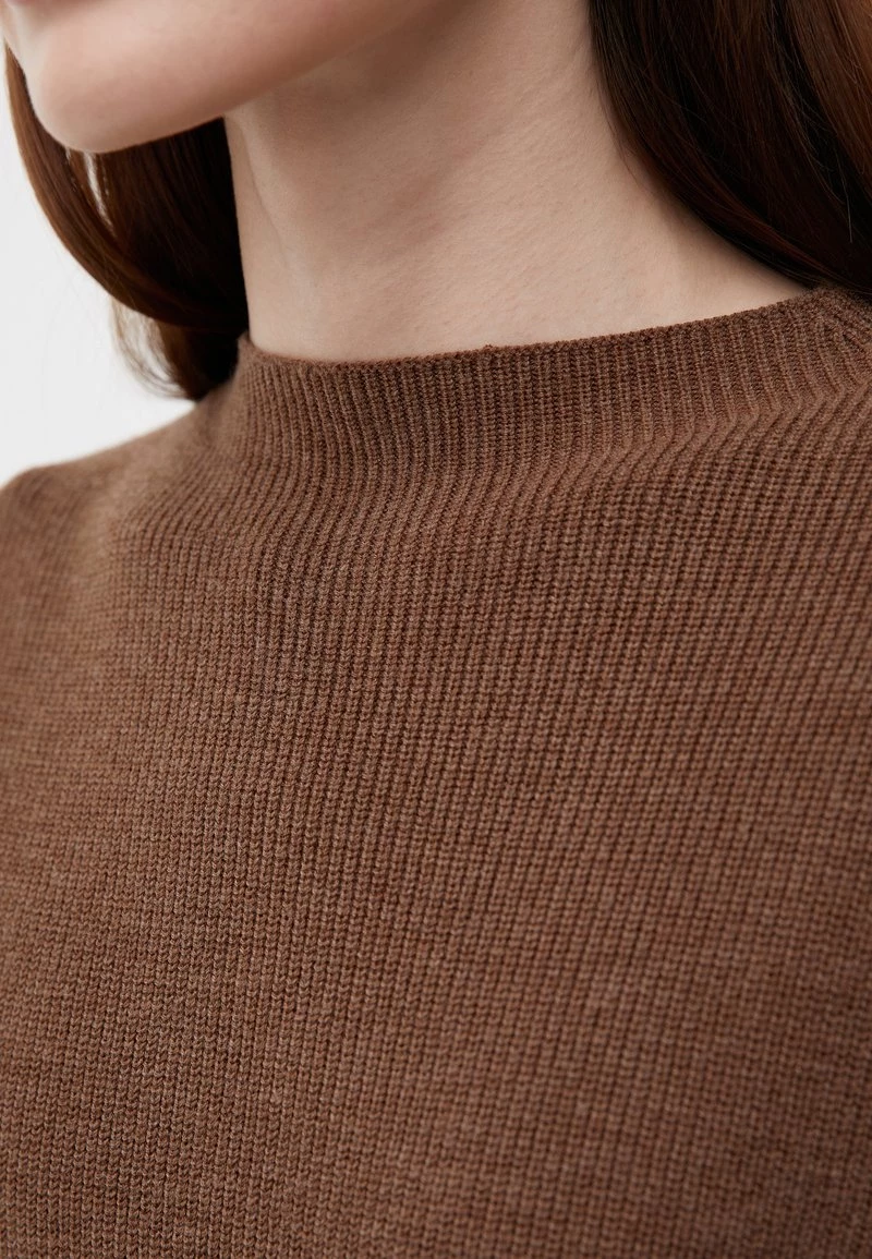 Finn Flare Damen Strickpullover - Dark Beige 7 Finn Flare Damen Strickpullover - Dark Beige – Bild 5