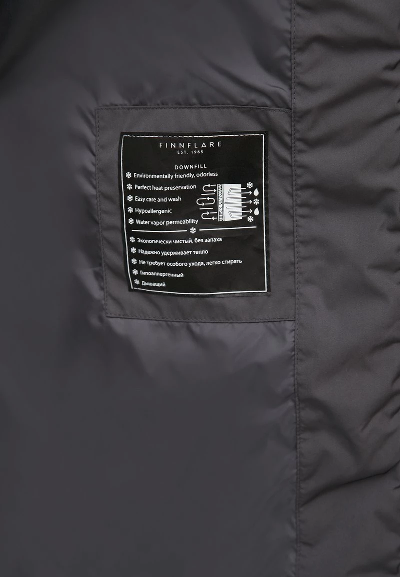 Finn Flare Damen Wintermantel - Dark Grey 10 Finn Flare Damen Wintermantel - Dark Grey – Bild 8