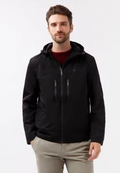 Finn Flare Herren MIT PRAKTISCHEN REISSVERSCHLUSSTASCHEN - Übergangsjacke - Black