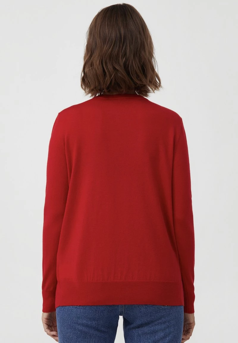 Finn Flare Damen Strickpullover - Red 5 Finn Flare Damen Strickpullover - Red – Bild 3