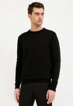 Finn Flare Herren Strickpullover - Black