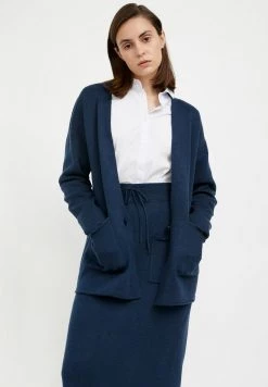 Finn Flare Damen Strickjacke - Dark Blue Melange