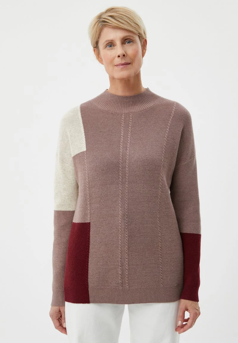 Finn Flare Damen Strickpullover - Dark Red 3 Finn Flare Damen Strickpullover - Dark Red