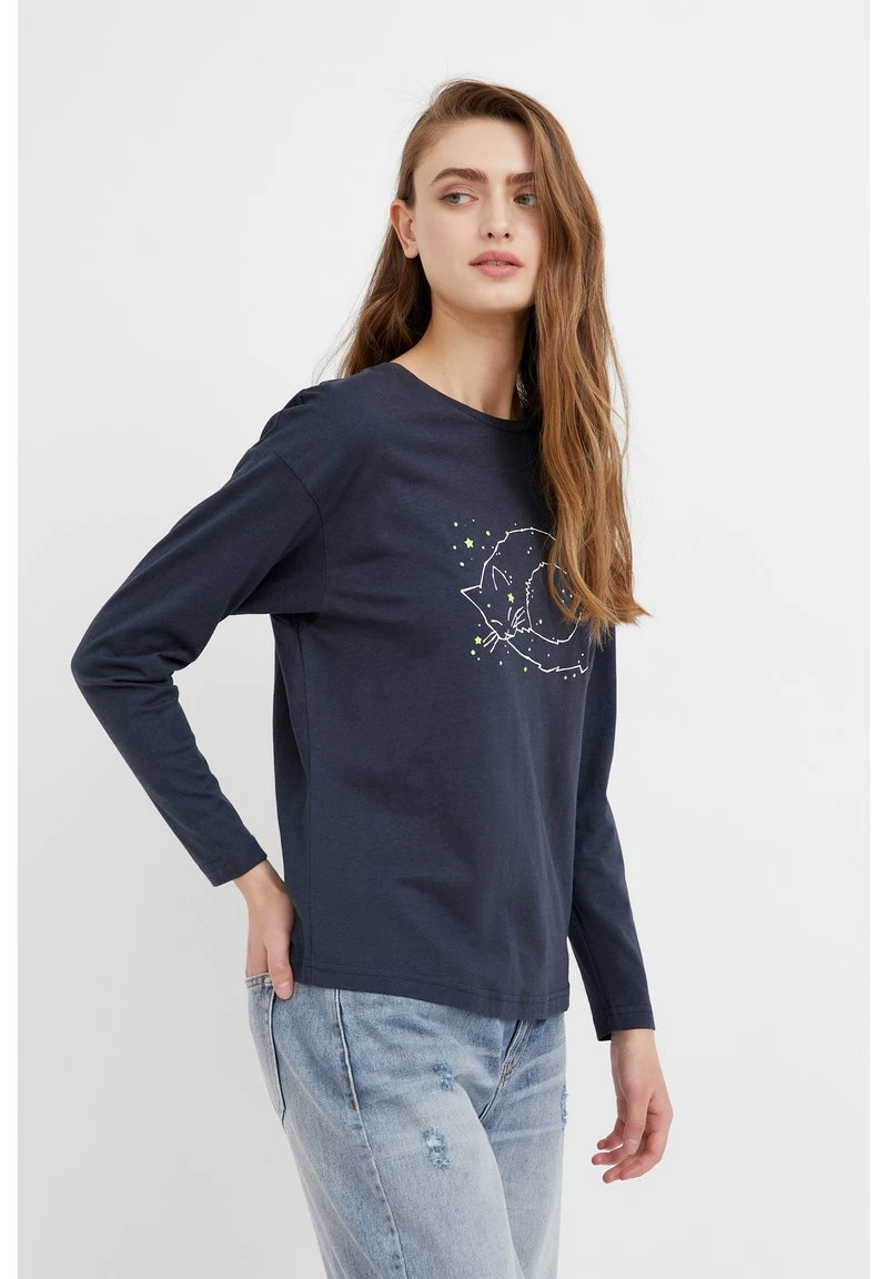 Finn Flare Damen Langarmshirt - Dark Blue 6 Finn Flare Damen Langarmshirt - Dark Blue – Bild 4