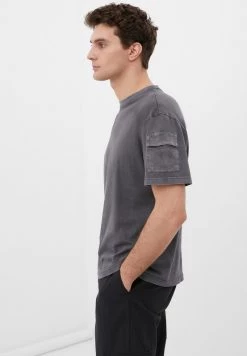 Finn Flare Herren T-Shirt Print - Dark Grey -Finn Flare Verkaufsladen bc03e99fd7904dac8d84b58d2e154eb8
