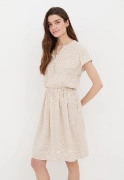 Finn Flare Damen Freizeitkleid - Beige -Finn Flare Verkaufsladen bc14c0765e574a92a8579d9cfc116946